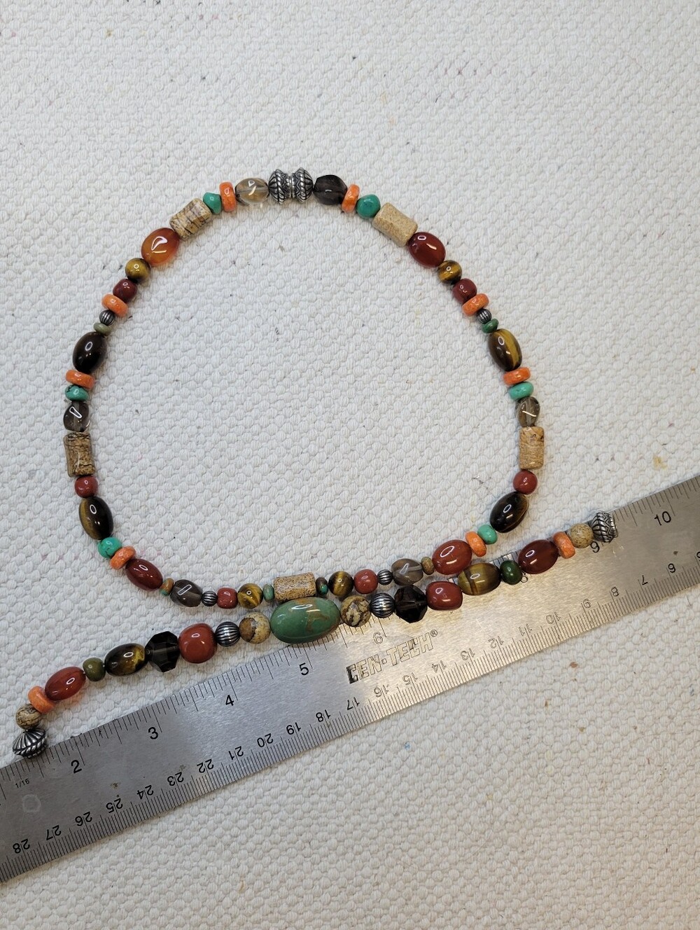 Carolyn Pollack Relios Gemstone Necklace Bracelet 925 Sterling Silver 17 - Picture 5 of 6